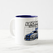 TASSE 2 COULEURS LES LÉGENDES DE SKYLINE NE MEURTENT JAMAIS ! (Devant gauche)