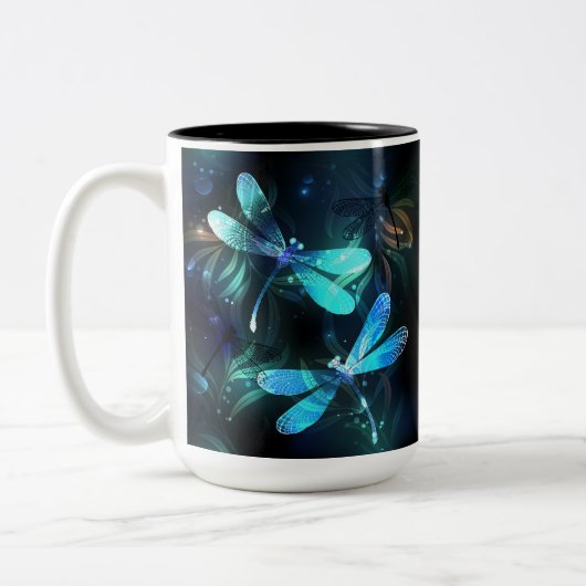 Tasse 2 Couleurs Les libellules du lac (Gauche)