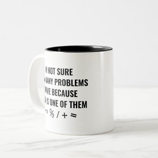 Tasse 2 Couleurs Les Maths sont l'une d'elles (Devant gauche)