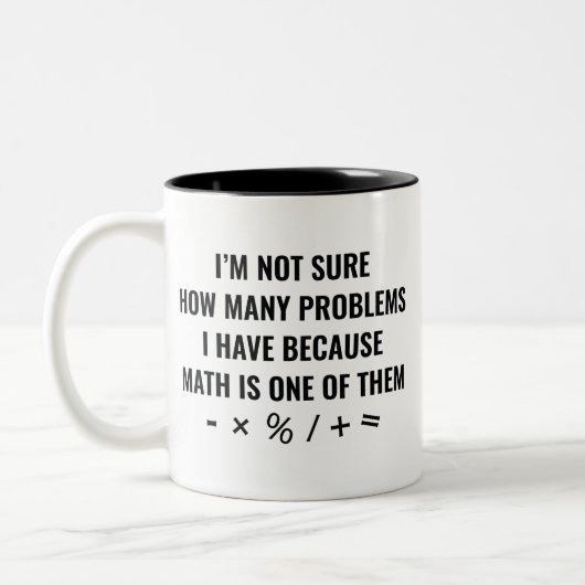 Tasse 2 Couleurs Les Maths sont l'une d'elles (Gauche)
