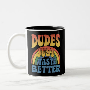 Tasse 2 Couleurs Les mecs Goûtent mieux Gay pride arc-en-ciel Vinta