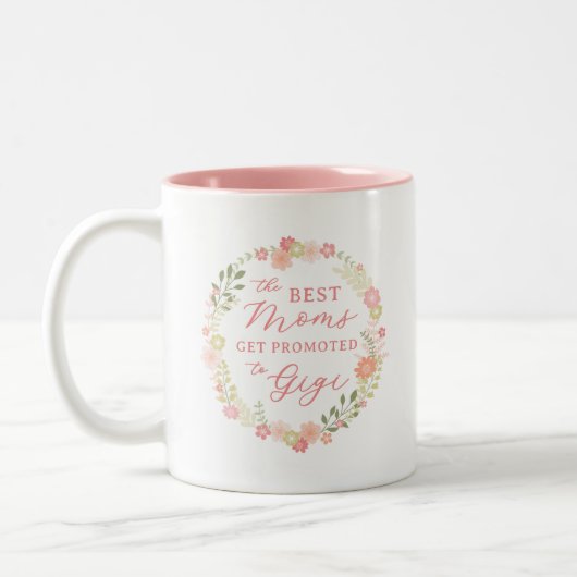 Tasse 2 Couleurs Les meilleures mamans sont promues à Gigi (Gauche)