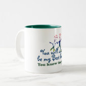 Tasse 2 Couleurs Les meilleurs amis sait (Devant gauche)