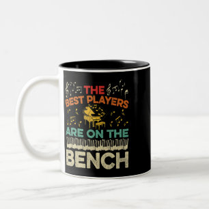 Tasse 2 Couleurs Les Meilleurs Joueurs Sont Sur Le Banch Retro Pian