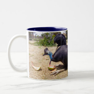 Tasse 2 Couleurs Les Mélons De Manger Des Oiseaux De Cassothérapie,