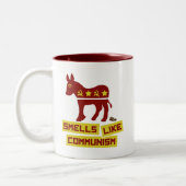 Tasse 2 Couleurs Les odeurs aiment le communisme (Gauche)
