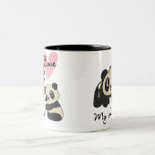 Tasse 2 Couleurs Les pandas I aiment ma tante (Centre)