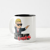 Tasse 2 Couleurs Les paris de Wall Street (Devant gauche)