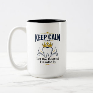 Tasse 2 Couleurs Les patients du dentiste restent calmes