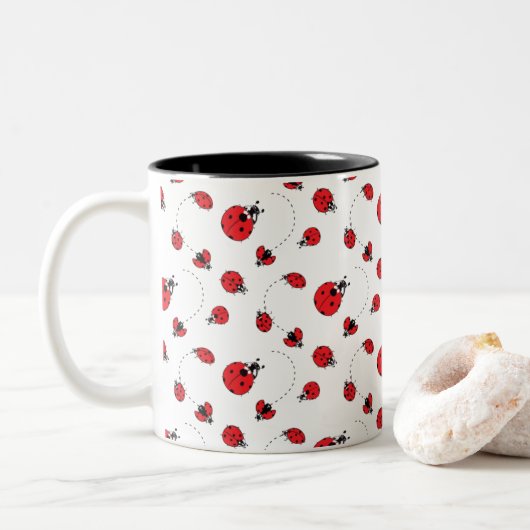 Tasse 2 Couleurs Les Petits Ladybugs (Avec donut)