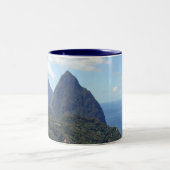 Tasse 2 Couleurs Les pitons et le Soufriere (Centre)