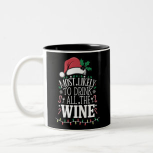 Tasse 2 Couleurs Les Plus Susceptibles De Boire Noël Toute La Famil