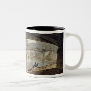 Tasse 2 Couleurs Les ponts au-dessus du canal dans des jardins de