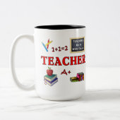Tasse 2 Couleurs Les professeurs le font avec la classe (Gauche)