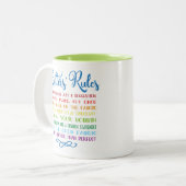 Tasse 2 Couleurs Les règles de Quilter (Devant gauche)