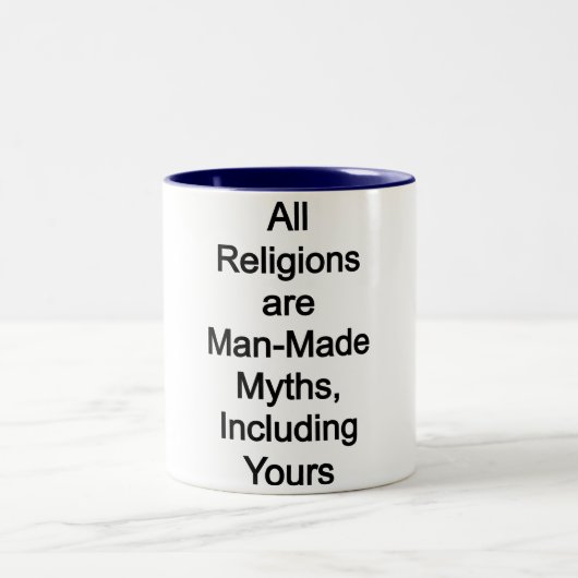 Tasse 2 Couleurs Les religions sont des mythes (Centre)