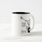 Tasse 2 Couleurs Les rêves vous tiennent (Devant droit)