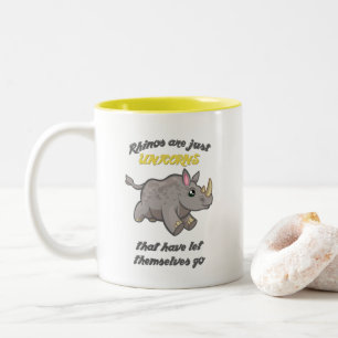 Tasse 2 Couleurs Les rhinos sont des licornes