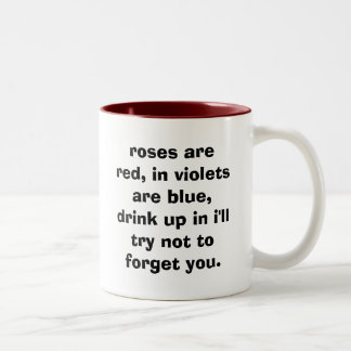 Tasse 2 Couleurs les roses sont rouges, dans les violettes sont