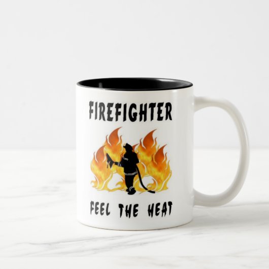 Tasse 2 Couleurs Les sapeurs-pompiers sentent la chaleur (Droit)