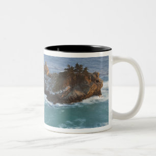 Tasse 2 Couleurs Les Scenic McWay Falls se jettent sur la plage et