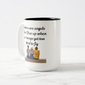 Tasse 2 Couleurs Les soeurs sont des anges (Devant gauche)