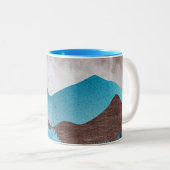 Tasse 2 Couleurs Les sommets Blue Mountain (Devant droit)