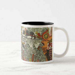 Tasse 2 Couleurs Les souris enterrent le chat, Russe, fin du 18ème
