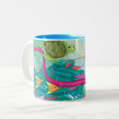 Tasse 2 Couleurs Les trésors océaniques cachés (Devant gauche)