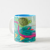 Tasse 2 Couleurs Les trésors océaniques cachés (Devant gauche)