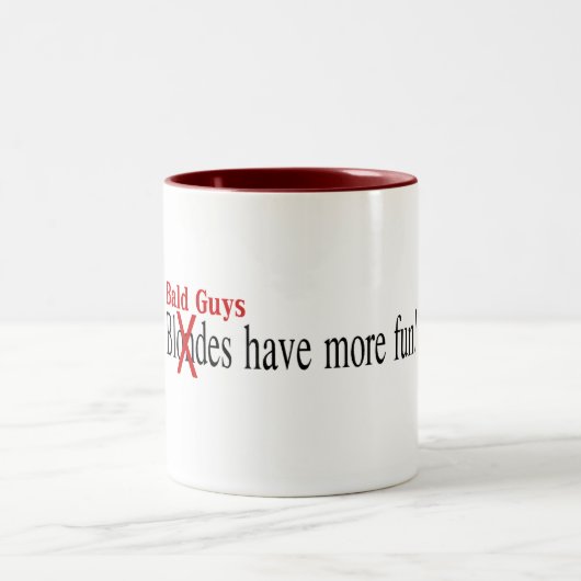Tasse 2 Couleurs Les types chauves ont plus d'amusement (Centre)