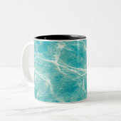 Tasse 2 Couleurs les vagues de la mer (Devant gauche)