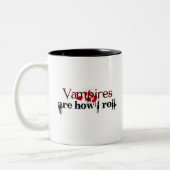 Tasse 2 Couleurs Les vampires sont comment je roule (Gauche)