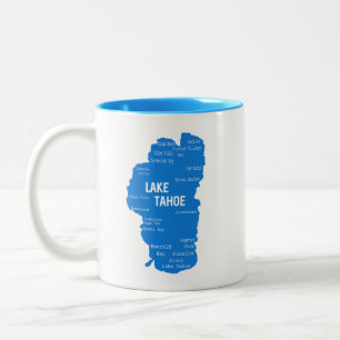 Tasse 2 Couleurs Les villes du lac Tahoe