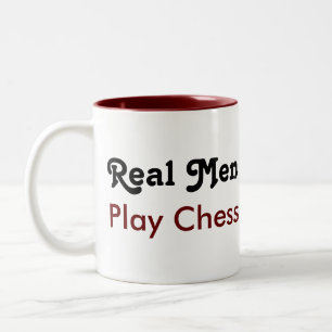 Tasse 2 Couleurs Les vrais hommes jouent aux échecs