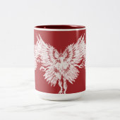 Tasse 2 Couleurs Les yeux rouges de Mothman Blood (Centre)