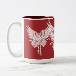 Tasse 2 Couleurs Les yeux rouges de Mothman Blood