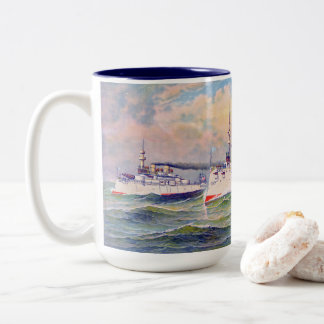 Tasse 2 Couleurs "L'escadron blanc" United States Navy, 1893