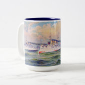 Tasse 2 Couleurs "L'escadron blanc" United States Navy, 1893 (Devant gauche)