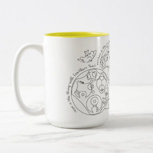 Tasse 2 Couleurs L'espoir est la chose avec les plumes - Gallifreya