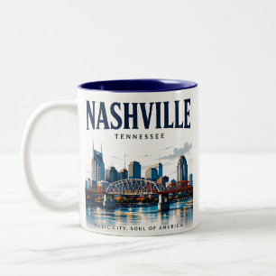Tasse 2 Couleurs L'esprit de Nashville, ville de musique