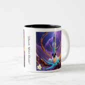 Tasse 2 Couleurs « L'essor de l'exploration spatiale » (Devant droit)