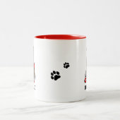 Tasse 2 Couleurs Let's Go! Walk Flat-Coated Retriever Dog (liver) (Centre)