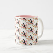 Tasse 2 Couleurs Letter A (Devant droit)