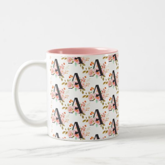 Tasse 2 Couleurs Lettre A (Gauche)