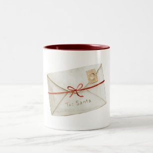 Tasse 2 Couleurs Lettre au Père Noël de Noël