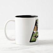 Tasse 2 Couleurs Lettre De Style Militaire (Gauche)