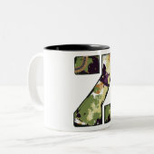 Tasse 2 Couleurs Lettre De Style Militaire Z (Devant gauche)