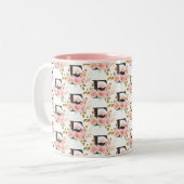 Tasse 2 Couleurs Lettre F (Devant gauche)