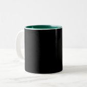 TASSE 2 COULEURS LETTRE INITIALE MOMOGRAPHIQUE NOIR (Devant gauche)
